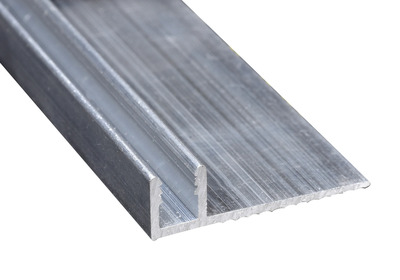 Aluminum Cap Track – Pinless – Wide Track – Mill Finish (MIL) – 3/8 in. (10 mm) x 12 ft. (3.7 m)