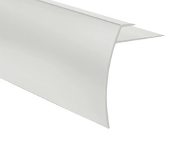 Luxury Vinyl Trim - Stair Nose (6mm-7mm) - Satin Clear Aluminum - 12 ft