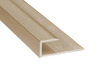 Luxury Vinyl Trim - J Cap (6mm - 7mm) - Satin Titanium - 12 ft 1